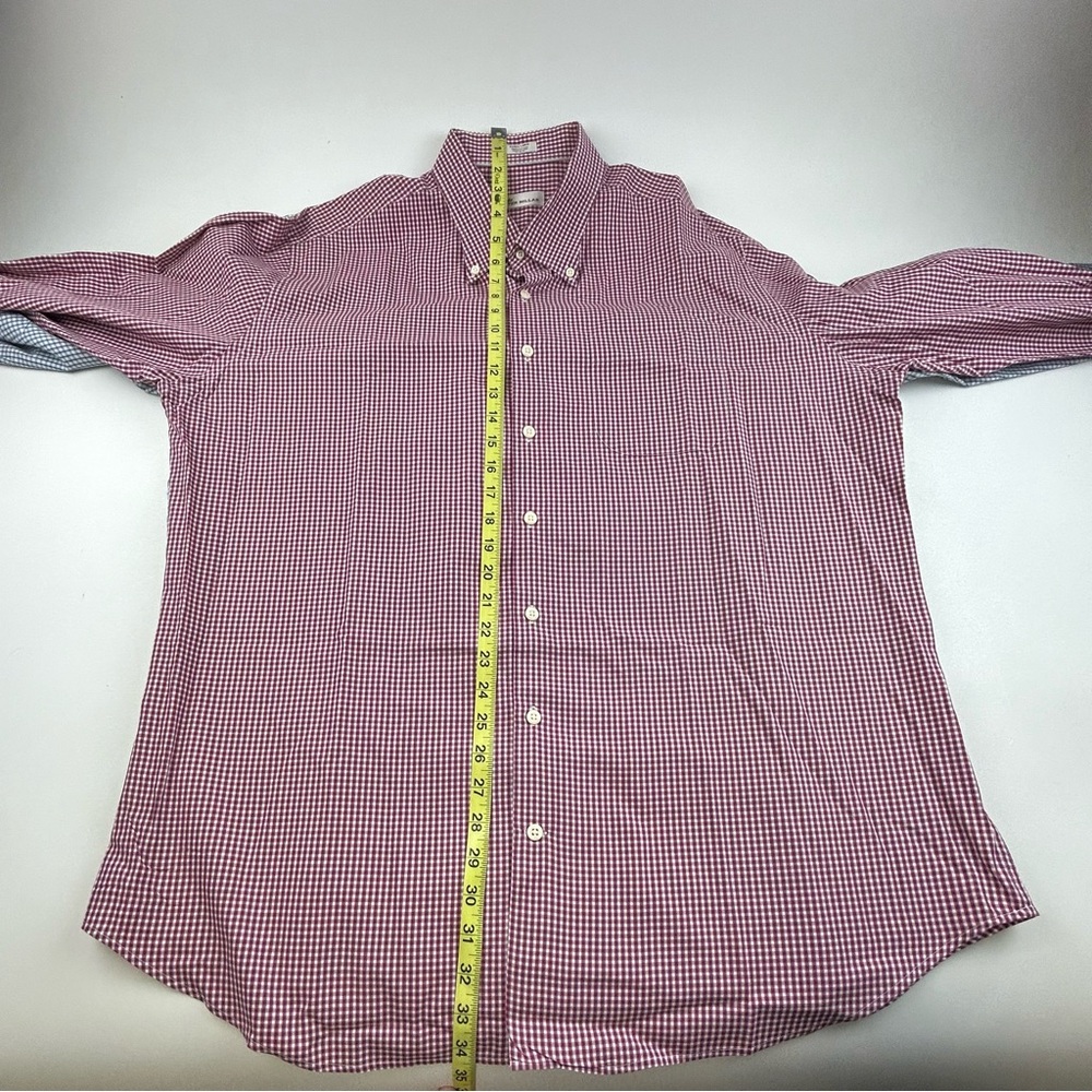 Peter Miller SZ XL Lot Of 2 Long Sleeve Button Down Dress Shirts Casual Plaid - Picture 6 of 7